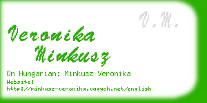 veronika minkusz business card